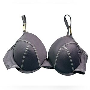 BLEU ROD BEATTIE underwire bra padded cup push up bikini swim top size 8 NWT